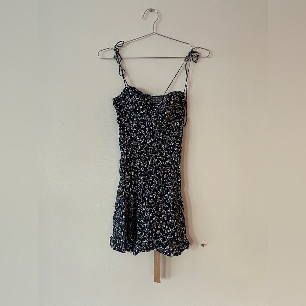 Reformation Saskia dress in twilight